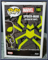 Spider-Man (Stealth Suit) from Marvel - Marvel Universe Pop! manufactured by Funko [Back]