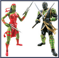 Skrull Elektra / Ronin from Marvel Legends - Twin Packs - Series 1 manufactured by Hasbro [Loose]