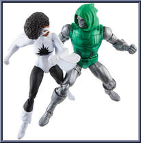 Captain Marvel vs. Doctor Doom from Marvel Legends - Infinite Series - Avengers - Beyond Earth's Mightiest manufactured by Hasbro [Loose]