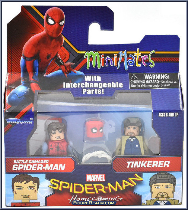 Battle-Damaged Spider-Man / Tinkerer - Marvel Minimates - Wave 73