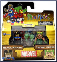 Black Knight / Enchantress from Marvel Minimates - Wave 69 - Most Wanted manufactured by Diamond Select [Front]