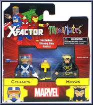 Cyclops / Havok from Marvel Minimates - Wave 78 - X-Factor manufactured by Diamond Select [Front]