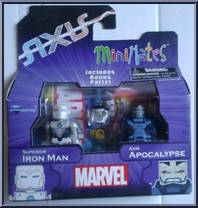 Superior Iron Man / Axis Apocalypse from Marvel Minimates - Wave 62 - Axis manufactured by Diamond Select [Front]