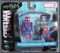 Ultimate Spider-Man / Gray Hulk from Marvel Minimates - Exclusives manufactured by Diamond Select [Front]