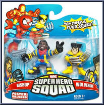Bishop & Wolverine (Jim Lee) from Marvel Super Hero Squad - Series 15 manufactured by Hasbro [Front]