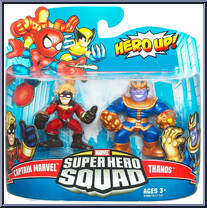 Captain Marvel & Thanos from Marvel Super Hero Squad - Series 20 manufactured by Hasbro [Front]