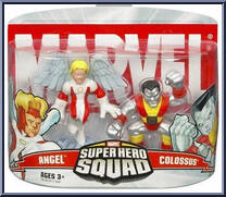 Angel & Colossus from Marvel Super Hero Squad - Series  1 manufactured by Hasbro [Front]