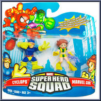 Cyclops & Marvel Girl from Marvel Super Hero Squad - Series 12 manufactured by Hasbro [Front]
