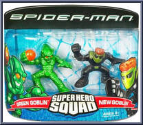 Green Goblin & New Goblin from Marvel Super Hero Squad - Spider-Man Series 3 manufactured by Hasbro [Front]