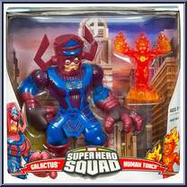 Galactus & Human Torch from Marvel Super Hero Squad - Mega Packs manufactured by Hasbro [Front]
