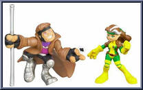 Gambit & Rogue from Marvel Super Hero Squad - Series  6 manufactured by Hasbro [Loose]