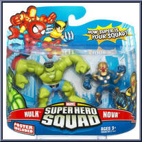 Hulk & Nova from Marvel Super Hero Squad - Series 16 manufactured by Hasbro [Front]