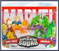 Human Torch & Annihilus from Marvel Super Hero Squad - Series  5 manufactured by Hasbro [Front]