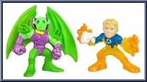 Human Torch & Annihilus from Marvel Super Hero Squad - Series  5 manufactured by Hasbro [Loose]
