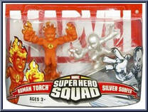 Human Torch & Silver Surfer from Marvel Super Hero Squad - Series  3 manufactured by Hasbro [Front]