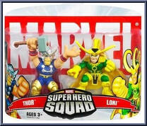 Thor & Loki from Marvel Super Hero Squad - Series  6 manufactured by Hasbro [Front]
