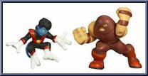 Nightcrawler & Juggernaut from Marvel Super Hero Squad - Series  4 manufactured by Hasbro [Loose]