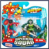 Reptil & Dr. Doom from Marvel Super Hero Squad - Series 19 manufactured by Hasbro [Front]