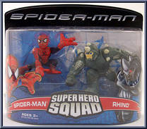 Spider-Man & Rhino from Marvel Super Hero Squad - Spider-Man Series 2 manufactured by Hasbro [Front]