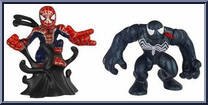 Spider-Man & Venom from Marvel Super Hero Squad - Spider-Man Series 1 manufactured by Hasbro [Loose]