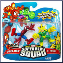 Spider-Man & Electro from Marvel Super Hero Squad - Series 10 manufactured by Hasbro [Front]