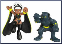 Storm & Black Panther from Marvel Super Hero Squad - Series  5 manufactured by Hasbro [Loose]