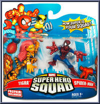 Tigra & Spider-Man from Marvel Super Hero Squad - Series 14 manufactured by Hasbro [Front]