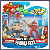Wolverine & Hand Ninja from Marvel Super Hero Squad - Series  9 manufactured by Hasbro [Front]