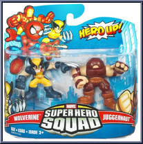 Wolverine & Juggernaut from Marvel Super Hero Squad - Series 21 manufactured by Hasbro [Front]