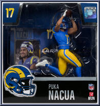 Puka Nacua (Los Angeles Rams) from McFarlane's Sports Picks - NFL - Legacy Series manufactured by McFarlane [Front]