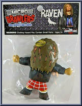 Raven from Micro Brawlers - Basic Series manufactured by ProWrestlingTees [Back]