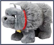 Dennis the Wolf from Minecraft - Movie - Plush manufactured by Mattel [Loose]