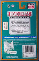 Edgar Martinez from MLB Headliners - 1999 Season manufactured by Corinthian [Back]