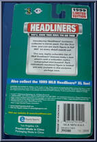 Mark Grace from MLB Headliners - 1999 Season manufactured by Corinthian [Back]