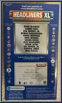 Mark McGwire from MLB Headliners - 2000 Season - XL manufactured by Corinthian [Back]