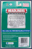 Mark McGwire from MLB Headliners - 1999 Season manufactured by Corinthian [Back]