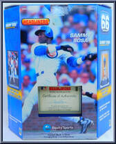 Sammy Sosa (Commemorative) from MLB Headliners - 1999 Season - XL manufactured by Corinthian [Back]