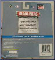 Juan Gonzalez / Bernie Williams from MLB Headliners - 1999 Season manufactured by Corinthian [Back]