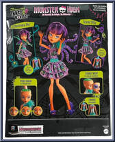 Shockingly Shy & Scared Silly from Monster High - Inner Monster manufactured by Mattel [Back]