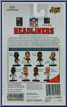 Barry Sanders from NFL Headliners - 1996 Season manufactured by Corinthian [Back]