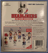 Mike Richter from NHL Headliners - In the Crease manufactured by Corinthian [Back]