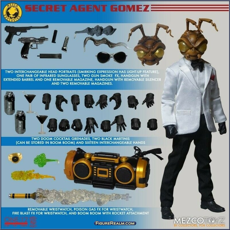 mezco secret agent gomez