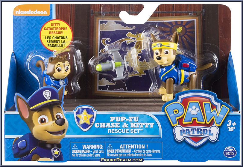 Chase and Kitty - Paw Patrol - Pup-Fu - Spinmaster Action Figure