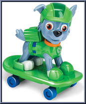 Skateboard Rocky from Paw Patrol - Skateboard Pups manufactured by Spinmaster [Loose]