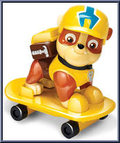 Skateboard Rubble from Paw Patrol - Skateboard Pups manufactured by Spinmaster [Loose]