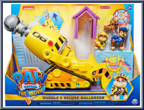 Rubble's Deluxe Bulldozer from Paw Patrol - Movie manufactured by Spinmaster [Front]