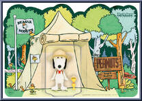Beagle Scout Snoopy from Peanuts - ReAction Figures manufactured by Super7 [Front]