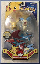 Pikachu / Salamence / Minun from Pokemon - Battle Frontier manufactured by Jakks Pacific [Front]