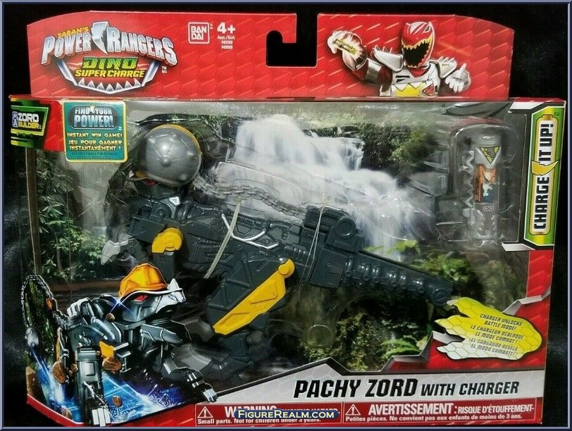 Pachy Zord (Gray) with Charger - Power Rangers Dino Super Charge - Chargers  - Bandai Action Figure