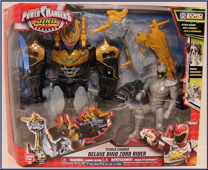 Titano Charge Deluxe Dino Zord Rider Power Rangers Dino Super Charge Zord Riders Bandai